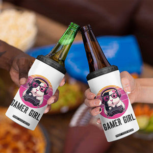 Funny Guinea Pig Video Game Rodent Lover 4 in 1 Can Cooler Tumbler Gamers Girl Sunset Retro Gift TS12 Print Your Wear