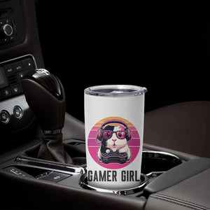 Funny Guinea Pig Video Game Rodent Lover Tumbler Cup Gamers Girl Sunset Retro Gift TS12 Print Your Wear