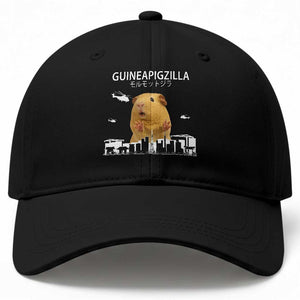 Funny Giant Guinea Pig Monster Roaring Tokyo Japan Baseball Cap Guineapigzilla TS12 Print Your Wear