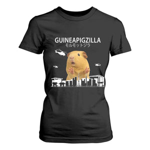 Funny Giant Guinea Pig Monster Roaring Tokyo Japan T Shirt For Women Guineapigzilla TS12 Black Print Your Wear