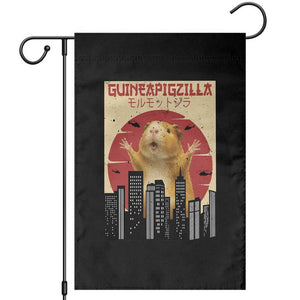 Guineapigzilla Giant Garden Flag Funny Guinea Pig Monster Tokyo Japan Gift TS12 Black Print Your Wear