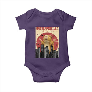 Guineapigzilla Giant Baby Onesie Funny Guinea Pig Monster Tokyo Japan Gift TS12 Purple Print Your Wear