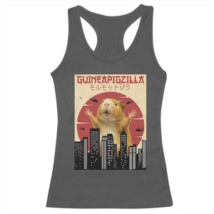 Guineapigzilla Giant Racerback Tank Top Funny Guinea Pig Monster Tokyo Japan Gift TS12 Dark Heather Print Your Wear