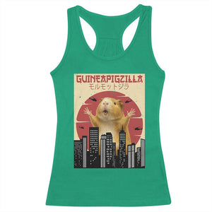 Guineapigzilla Giant Racerback Tank Top Funny Guinea Pig Monster Tokyo Japan Gift TS12 Irish Green Print Your Wear