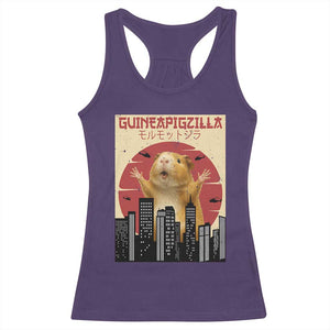 Guineapigzilla Giant Racerback Tank Top Funny Guinea Pig Monster Tokyo Japan Gift TS12 Purple Print Your Wear