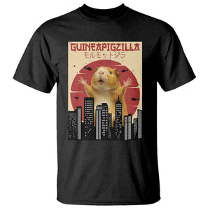 Guineapigzilla Giant T Shirt Funny Guinea Pig Monster Tokyo Japan Gift TS12 Black Print Your Wear