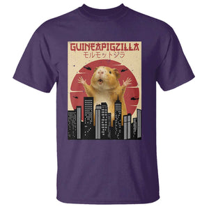 Guineapigzilla Giant T Shirt Funny Guinea Pig Monster Tokyo Japan Gift TS12 Purple Print Your Wear