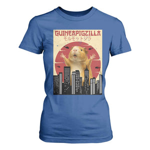 Guineapigzilla Giant T Shirt For Women Funny Guinea Pig Monster Tokyo Japan Gift TS12 Royal Blue Print Your Wear