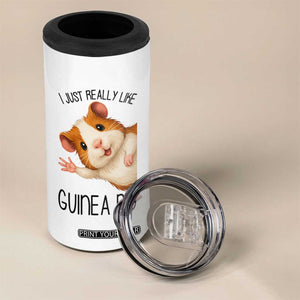 I Just Really Like Guinea Pigs 4 in 1 Can Cooler Tumbler Funny Cavy Lover TS12 Print Your Wear