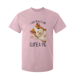 I Just Really Like Guinea Pigs T Shirt For Kid Funny Cavy Lover TS12 Light Pink Print Your Wear