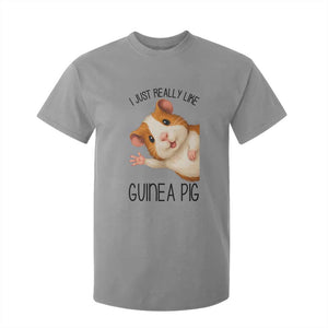 I Just Really Like Guinea Pigs T Shirt For Kid Funny Cavy Lover TS12 Sport Gray Print Your Wear
