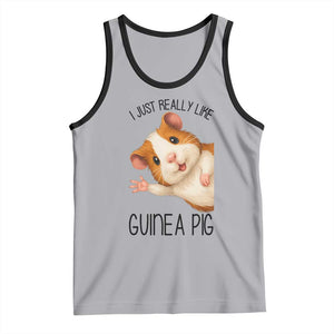 I Just Really Like Guinea Pigs Tank Top Funny Cavy Lover TS12 Athletic Heather Black Print Your Wear
