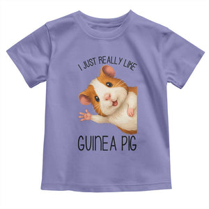 I Just Really Like Guinea Pigs Toddler T Shirt Funny Cavy Lover TS12 Violet Print Your Wear