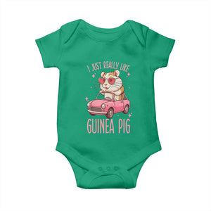 I Just Really Like Guinea Pigs Baby Onesie Pet Lover Gift For Girl TS12 Irish Green Print Your Wear