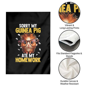 Funny My Guinea Pig Ate My Homework Garden Flag Gift For Rodent Lovers TS12 Print Your Wear