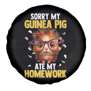 Funny My Guinea Pig Ate My Homework Spare Tire Cover Gift For Rodent Lovers TS12 Print Your Wear
