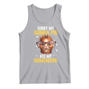 Funny My Guinea Pig Ate My Homework Tank Top Gift For Rodent Lovers TS12 Athletic Heather Print Your Wear