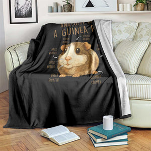 Anatomy Of A Guinea Pig Throw Blanket Funny Cavy Lover Animal Anatomy Gift TS12 Print Your Wear