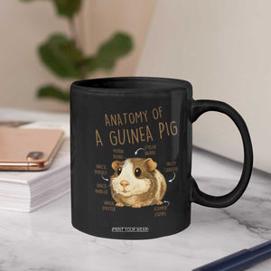 Anatomy Of A Guinea Pig Coffee Mug Funny Cavy Lover Animal Anatomy Gift TS12 Print Your Wear
