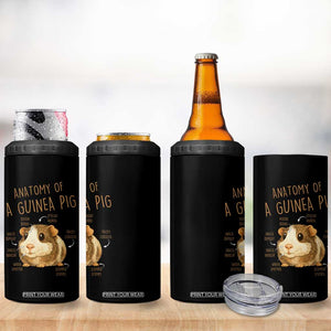 Anatomy Of A Guinea Pig 4 in 1 Can Cooler Tumbler Funny Cavy Lover Animal Anatomy Gift TS12 Print Your Wear