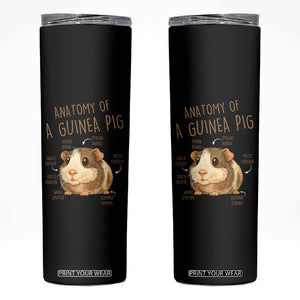 Anatomy Of A Guinea Pig Skinny Tumbler Funny Cavy Lover Animal Anatomy Gift TS12 Black Print Your Wear