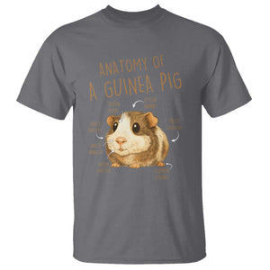 Anatomy Of A Guinea Pig T Shirt Funny Cavy Lover Animal Anatomy Gift TS12 Charcoal Print Your Wear