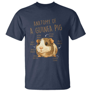 Anatomy Of A Guinea Pig T Shirt Funny Cavy Lover Animal Anatomy Gift TS12 Navy Print Your Wear
