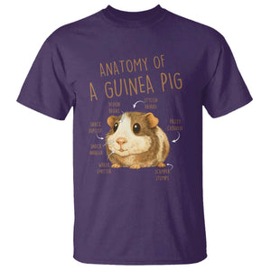 Anatomy Of A Guinea Pig T Shirt Funny Cavy Lover Animal Anatomy Gift TS12 Purple Print Your Wear