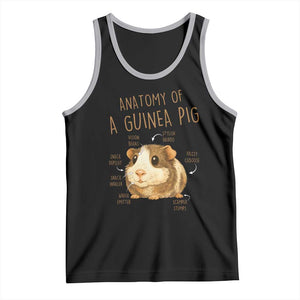 Anatomy Of A Guinea Pig Tank Top Funny Cavy Lover Animal Anatomy Gift TS12 Black Athletic Heather Print Your Wear