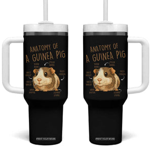 Anatomy Of A Guinea Pig Tumbler With Handle Funny Cavy Lover Animal Anatomy Gift TS12 One Size: 40 oz Black Print Your Wear