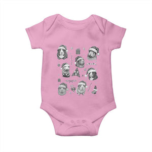 Christmas Guinea Pigs Baby Onesie Funny Cavy Lover Holiday Gift TS12 Light Pink Print Your Wear