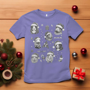 Christmas Guinea Pigs T Shirt Funny Cavy Lover Holiday Gift TS12 Violet Print Your Wear