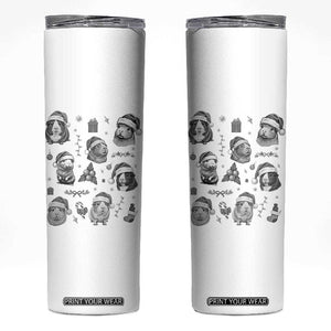 Christmas Guinea Pigs Skinny Tumbler Funny Cavy Lover Holiday Gift TS12 White Print Your Wear