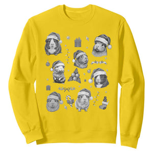 Christmas Guinea Pigs Sweatshirt Funny Cavy Lover Holiday Gift TS12 Daisy Print Your Wear