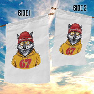 Six Seven Meme Wolf Football Fan Garden Flag Gen Alpha Slang Gift TS12 Print Your Wear