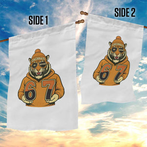 Six Seven Meme Tiger Football Fan Garden Flag Gen Alpha Slang Gift TS12 Print Your Wear