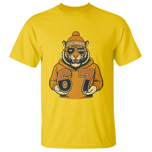Six Seven Meme Tiger Football Fan T Shirt Gen Alpha Slang Gift TS12 Daisy Print Your Wear