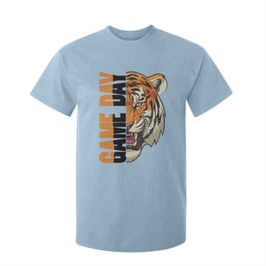 Tiger Football Lover T Shirt For Kid Game Day Fan Lifestyle TS12 Light Blue Print Your Wear