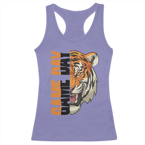 Tiger Football Lover Racerback Tank Top Game Day Fan Lifestyle TS12 Violet Print Your Wear