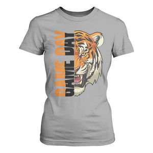 Tiger Football Lover T Shirt For Women Game Day Fan Lifestyle TS12 Sport Gray Print Your Wear