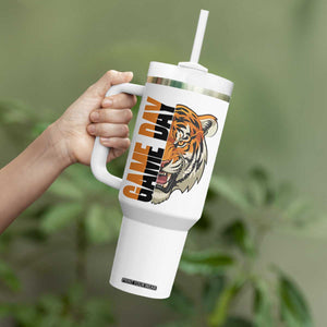 Tiger Football Lover Tumbler With Handle Game Day Fan Lifestyle TS12 Print Your Wear