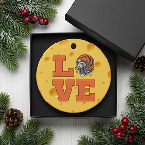 Midwest Football Pride Ceramic Ornament Game Day Gift TS12 1pc Yellow Cheese Print Your Wear