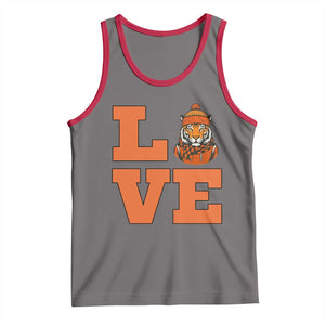 Midwest Tiger Football Pride Tank Top Funny Sport Lover Gift TS12 Deep Heather Red Print Your Wear