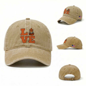 Midwest Tiger Football Pride Washed Cotton Baseball Cap Funny Sport Lover Gift TS12 Washed Cap Universal Fit Khaki Print Your Wear