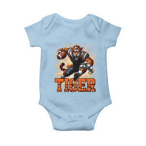 Lightning Tiger Lover Baby Onesie Sport Lover Gift TS12 Light Blue Print Your Wear