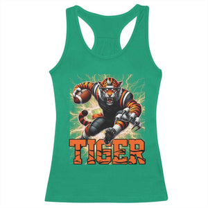 Lightning Tiger Lover Racerback Tank Top Sport Lover Gift TS12 Irish Green Print Your Wear