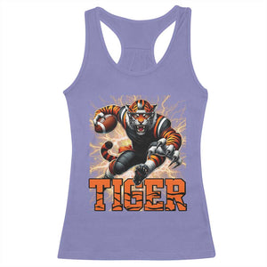 Lightning Tiger Lover Racerback Tank Top Sport Lover Gift TS12 Violet Print Your Wear