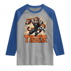 Lightning Tiger Lover Raglan Shirt Sport Lover Gift TS12 Sport Gray Royal Print Your Wear