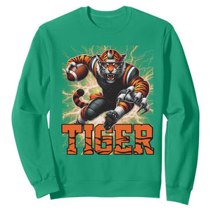 Lightning Tiger Lover Sweatshirt Sport Lover Gift TS12 Irish Green Print Your Wear