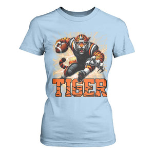 Lightning Tiger Lover T Shirt For Women Sport Lover Gift TS12 Light Blue Print Your Wear